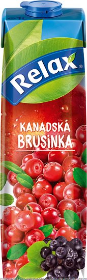 Relax kanadská brusinka 1l